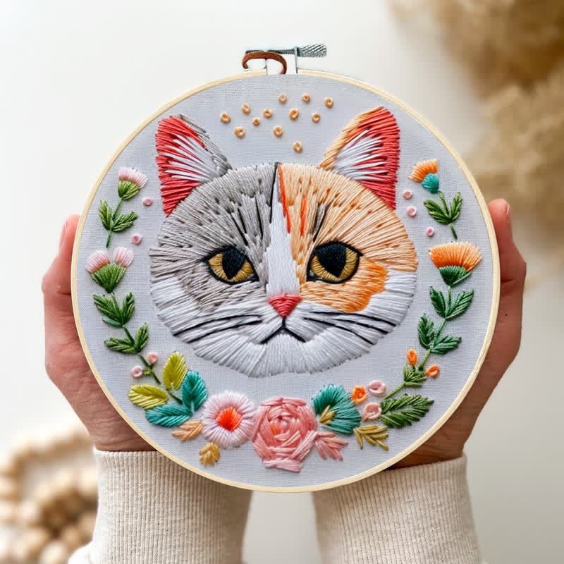 Rubbyoo Embroidery Kit - Indifferent Cat - image 1