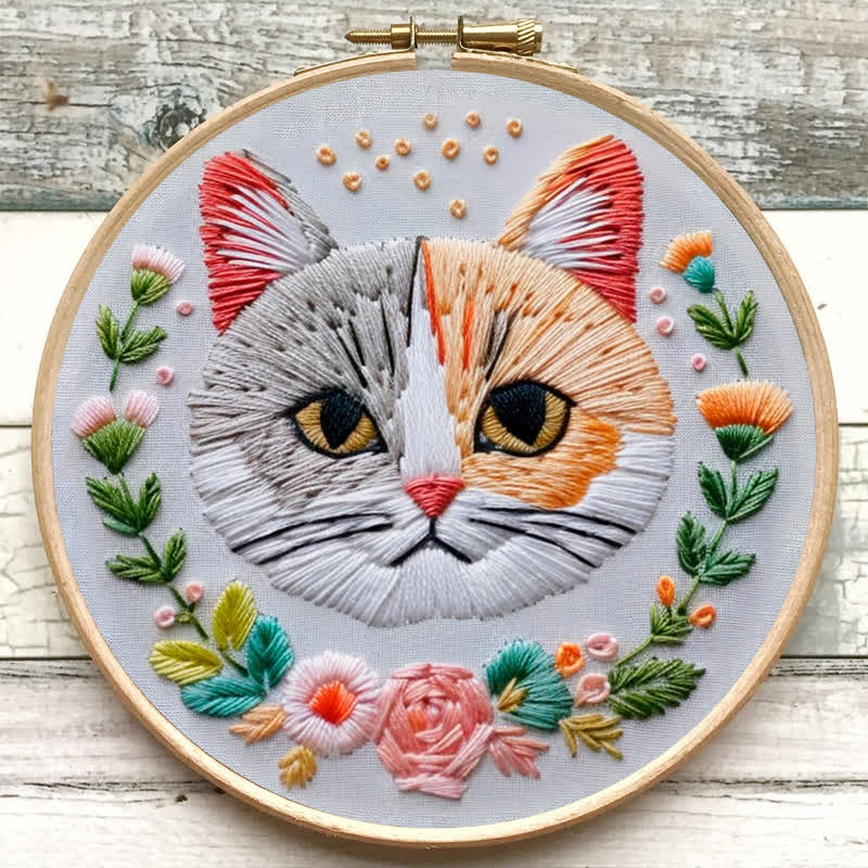 Rubbyoo Embroidery Kit - Indifferent Cat - image 5