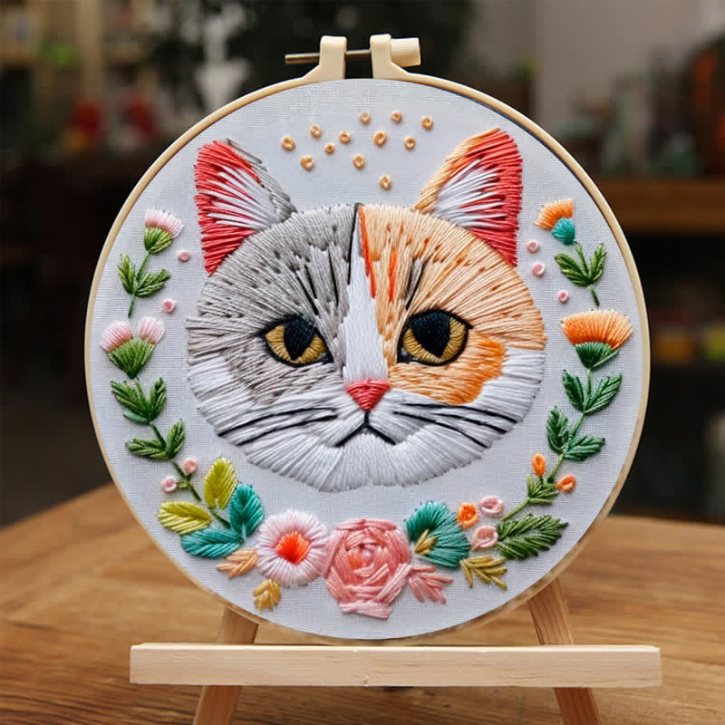 Rubbyoo Embroidery Kit - Indifferent Cat - image 3