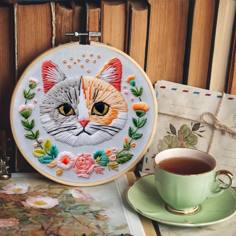 Rubbyoo Embroidery Kit - Indifferent Cat - image 6