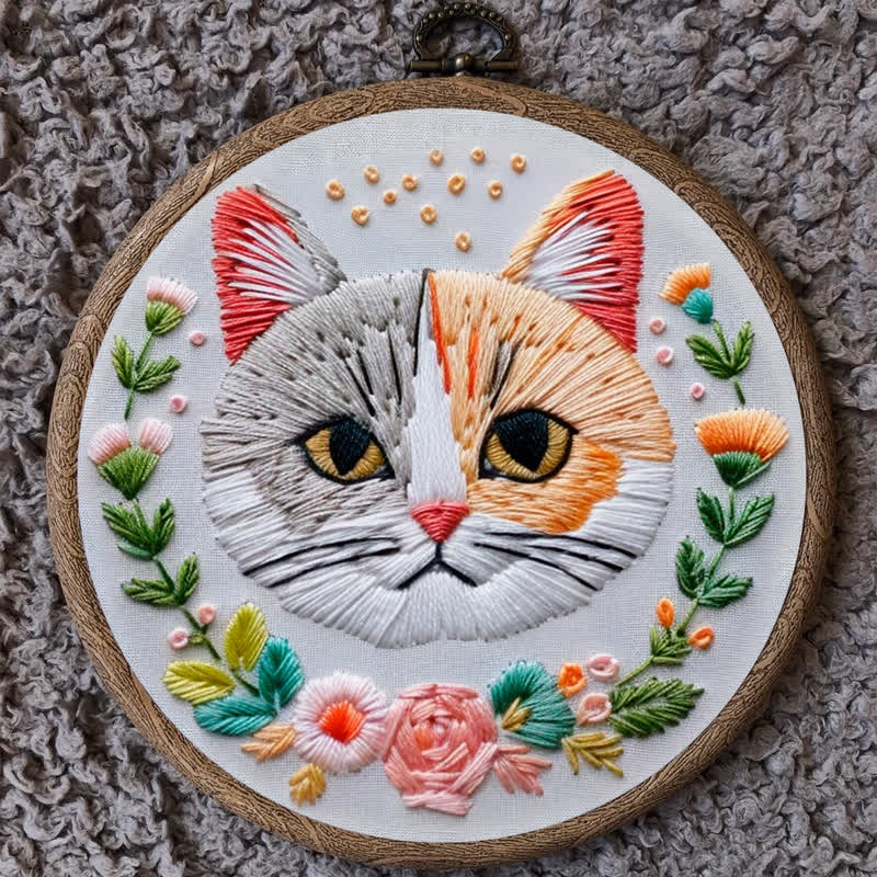 Rubbyoo Embroidery Kit - Indifferent Cat - image 9