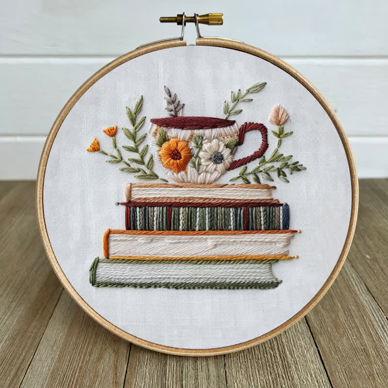 Rubbyoo Embroidery Kit - Books and Flowers - image 5