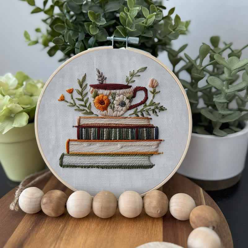 Rubbyoo Embroidery Kit - Books and Flowers - image 2