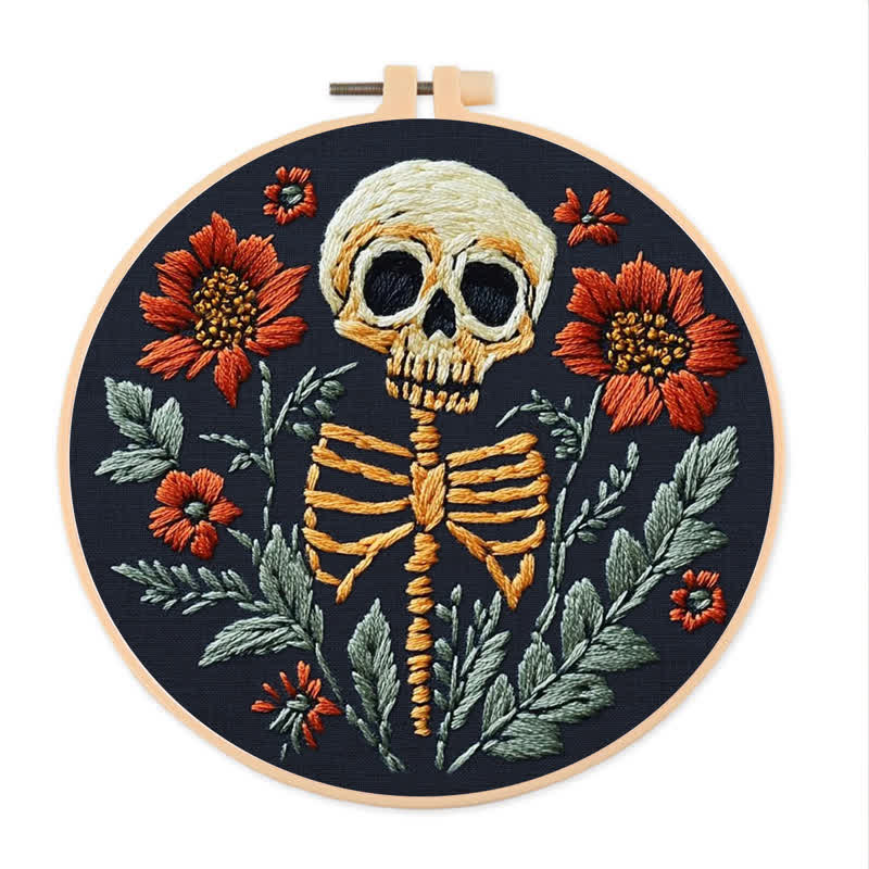 Rubbyoo Embroidery Kit - Skull - 15*15cm - Embroidery Kit - image 0