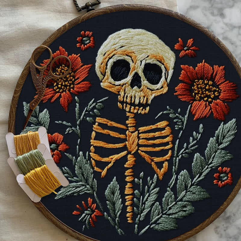 Rubbyoo Embroidery Kit - Skull - image 3