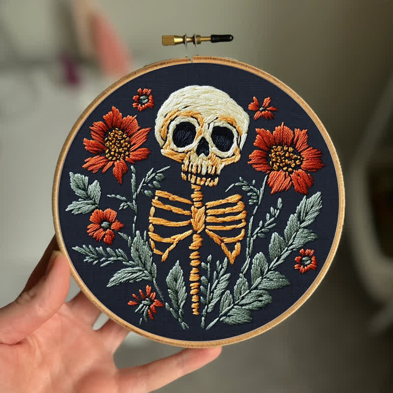 Rubbyoo Embroidery Kit - Skull - image 1