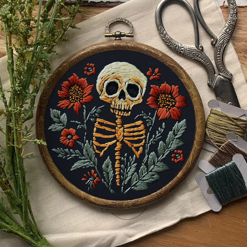 Rubbyoo Embroidery Kit - Skull - image 5