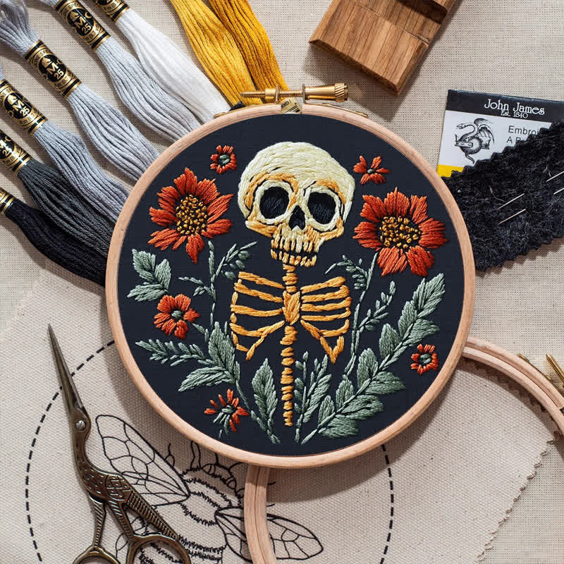 Rubbyoo Embroidery Kit - Skull - image 7