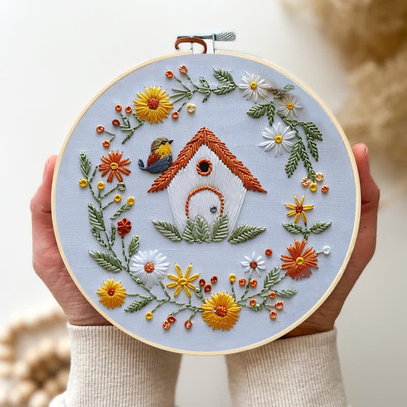 Rubbyoo Embroidery Kit - Bird Houses - image 3