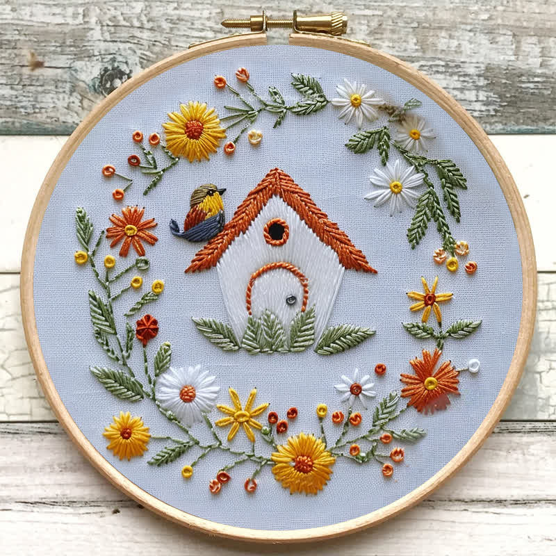 Rubbyoo Embroidery Kit - Bird Houses - image 6