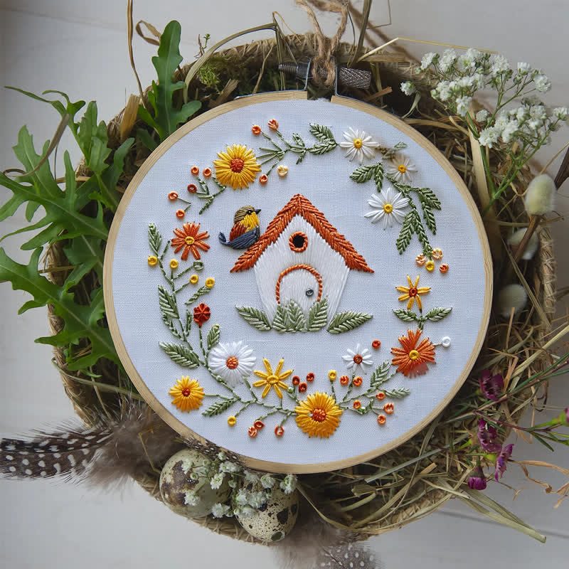 Rubbyoo Embroidery Kit - Bird Houses - image 7