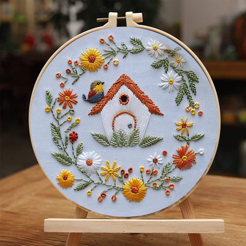 Rubbyoo Embroidery Kit - Bird Houses - image 4