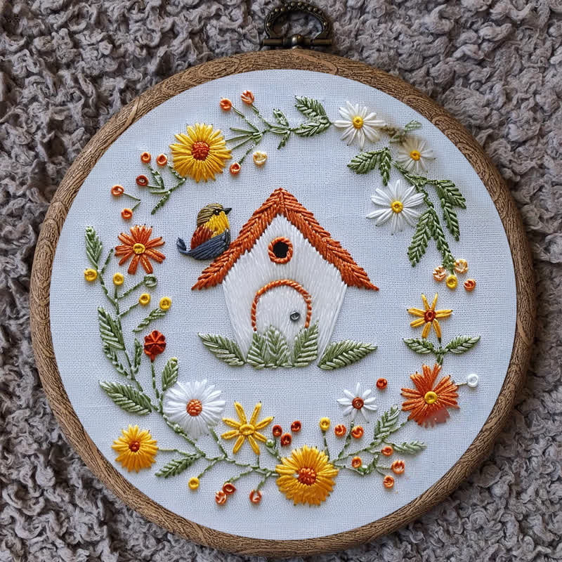 Rubbyoo Embroidery Kit - Bird Houses - image 9