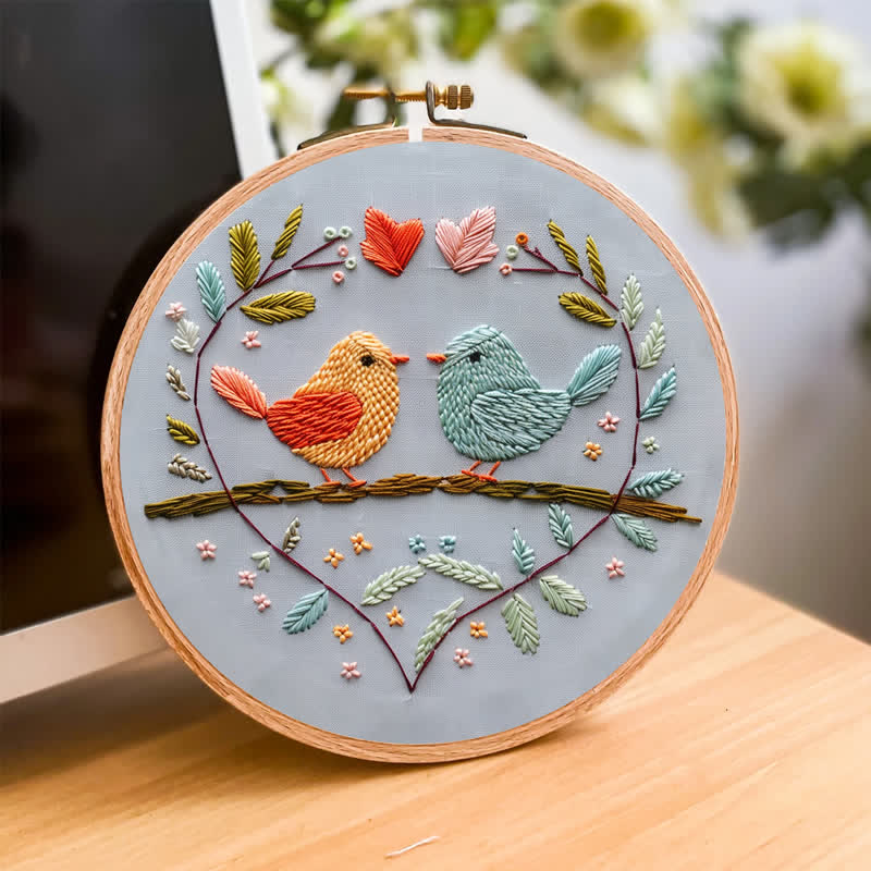 Rubbyoo Embroidery Kit - Love Birds - image 2