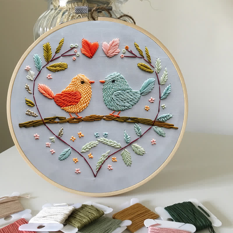 Rubbyoo Embroidery Kit - Love Birds - image 3