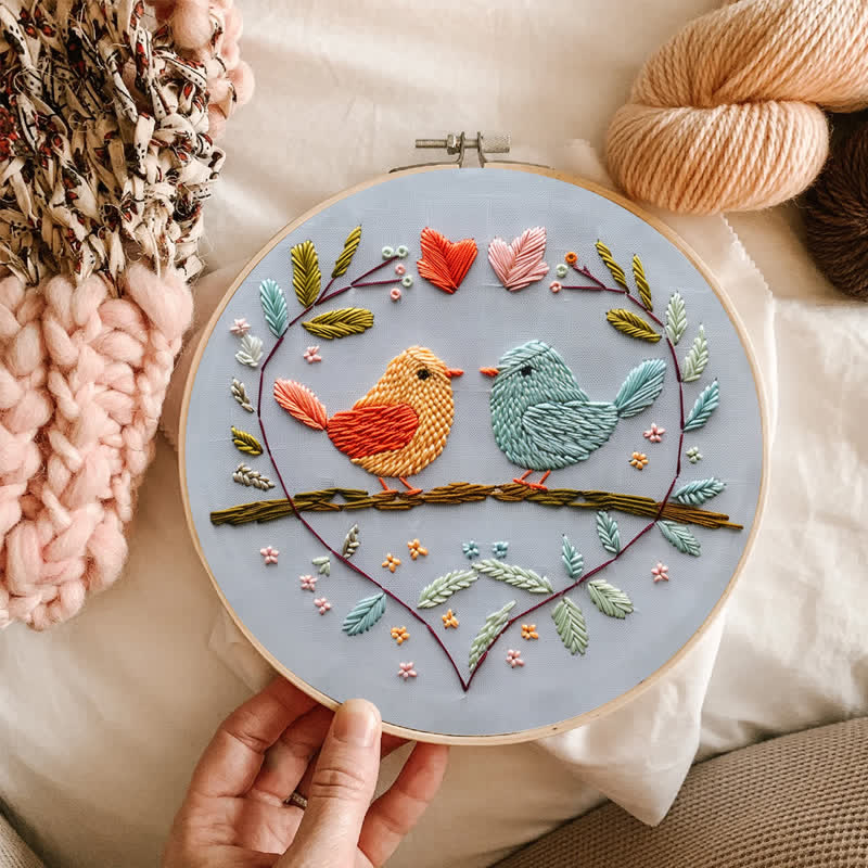 Rubbyoo Embroidery Kit - Love Birds - image 5