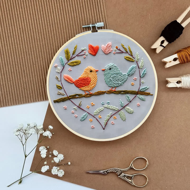 Rubbyoo Embroidery Kit - Love Birds - image 7