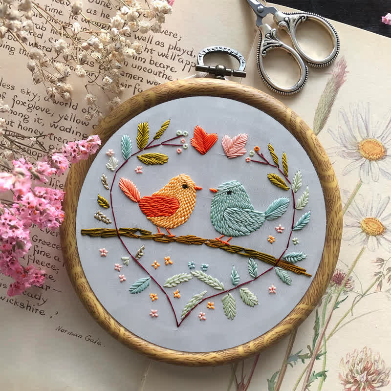 Rubbyoo Embroidery Kit - Love Birds - image 8
