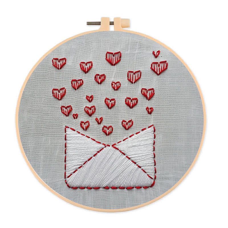 Rubbyoo Embroidery Kit - Love Letters - 20*20cm - image 0