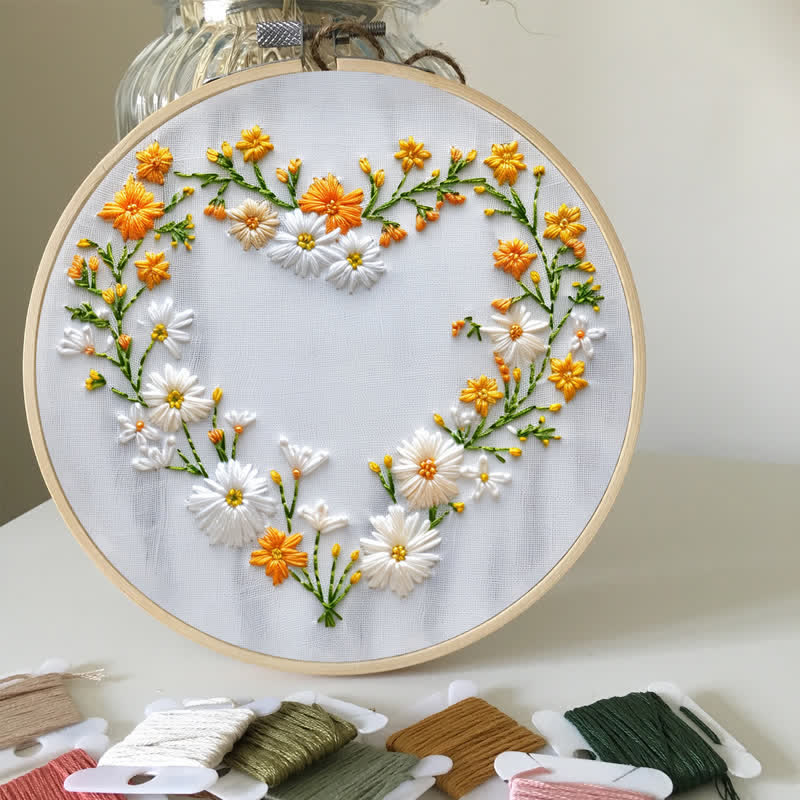 Rubbyoo Embroidery Kit - Daisy Heart - image 5