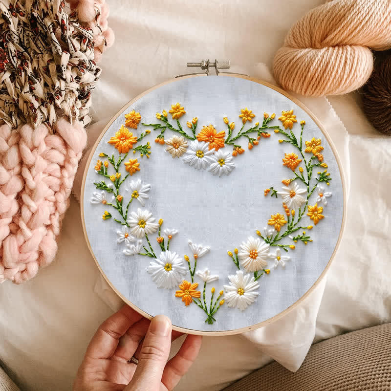 Rubbyoo Embroidery Kit - Daisy Heart - image 8