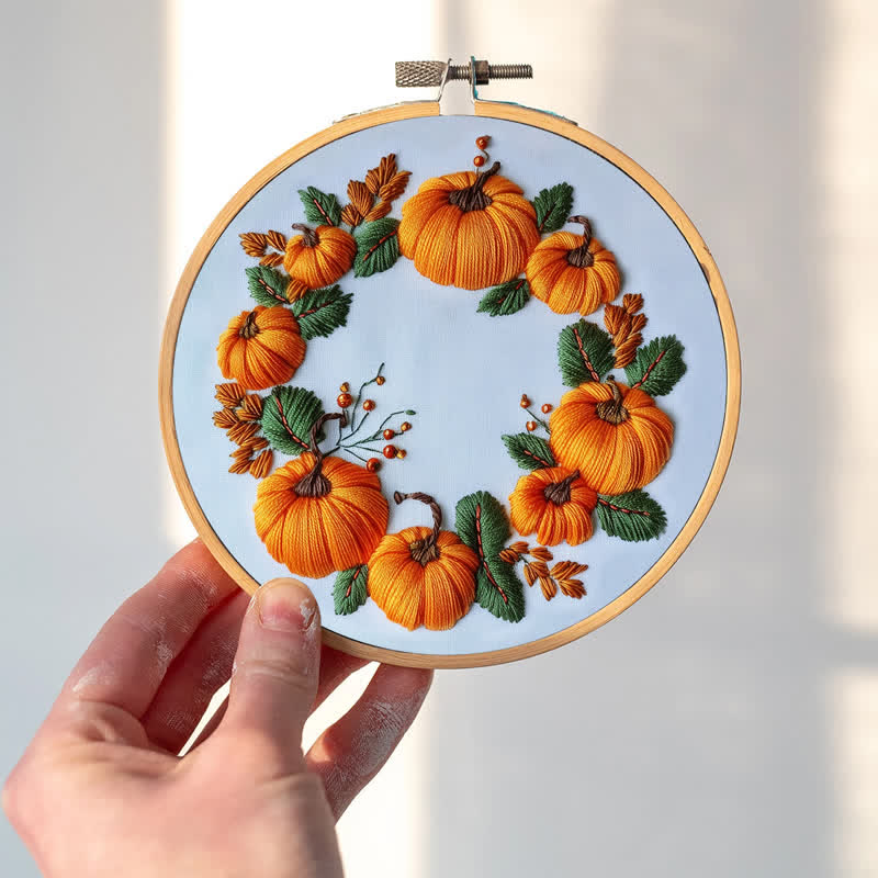 Rubbyoo Embroidery Kit - Original Pumpkin - image 1