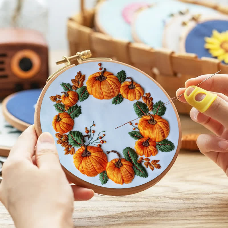 Rubbyoo Embroidery Kit - Original Pumpkin - image 2
