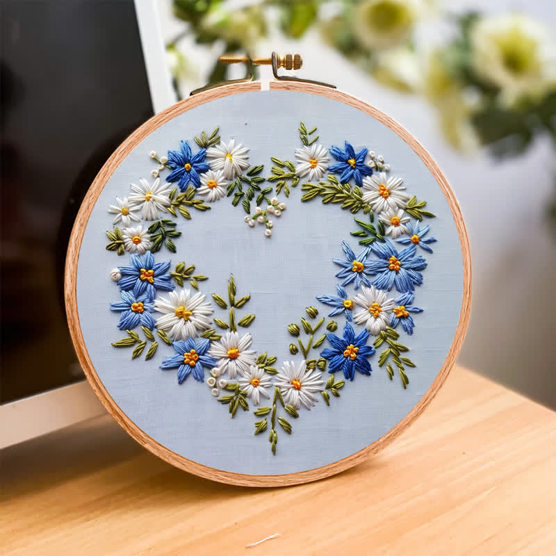 Rubbyoo Embroidery Kit - Blue Flower - image 4