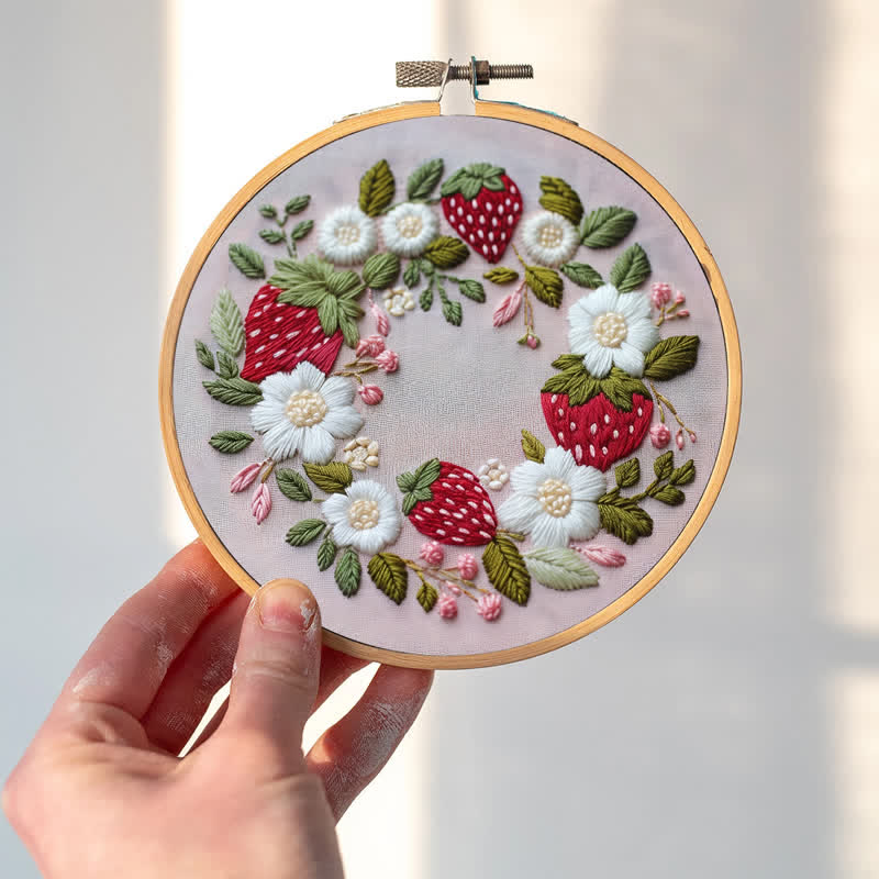 Rubbyoo Embroidery Kit - Wild Strawberry - image 1