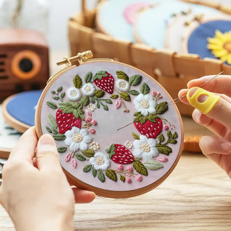 Rubbyoo Embroidery Kit - Wild Strawberry - image 2