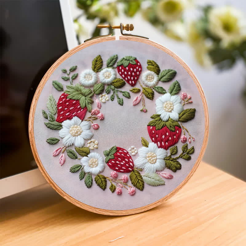 Rubbyoo Embroidery Kit - Wild Strawberry - image 4