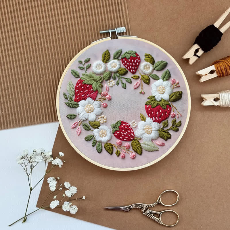 Rubbyoo Embroidery Kit - Wild Strawberry - image 6