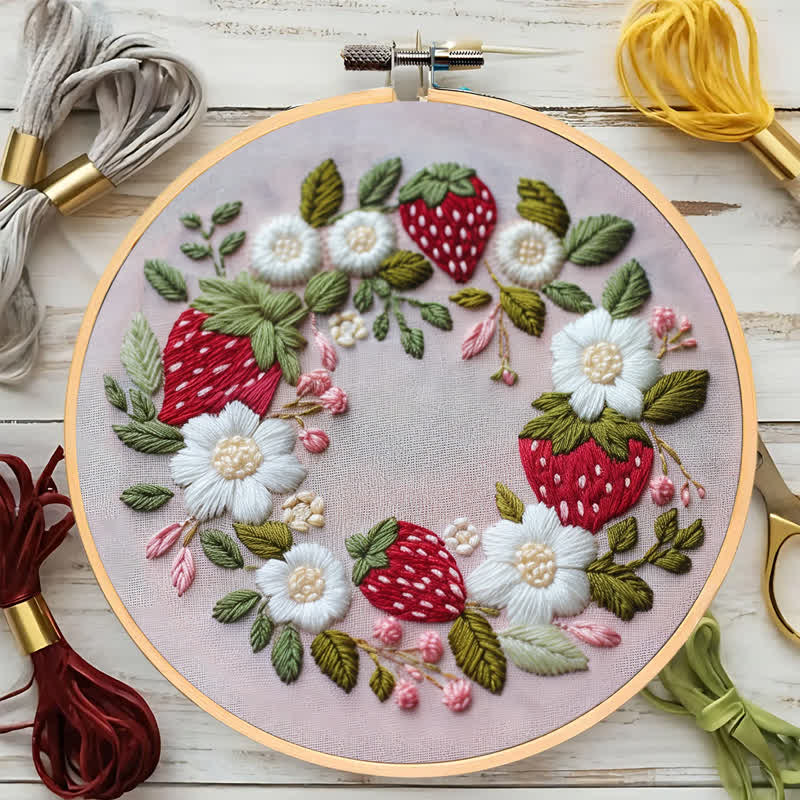Rubbyoo Embroidery Kit - Wild Strawberry - image 5