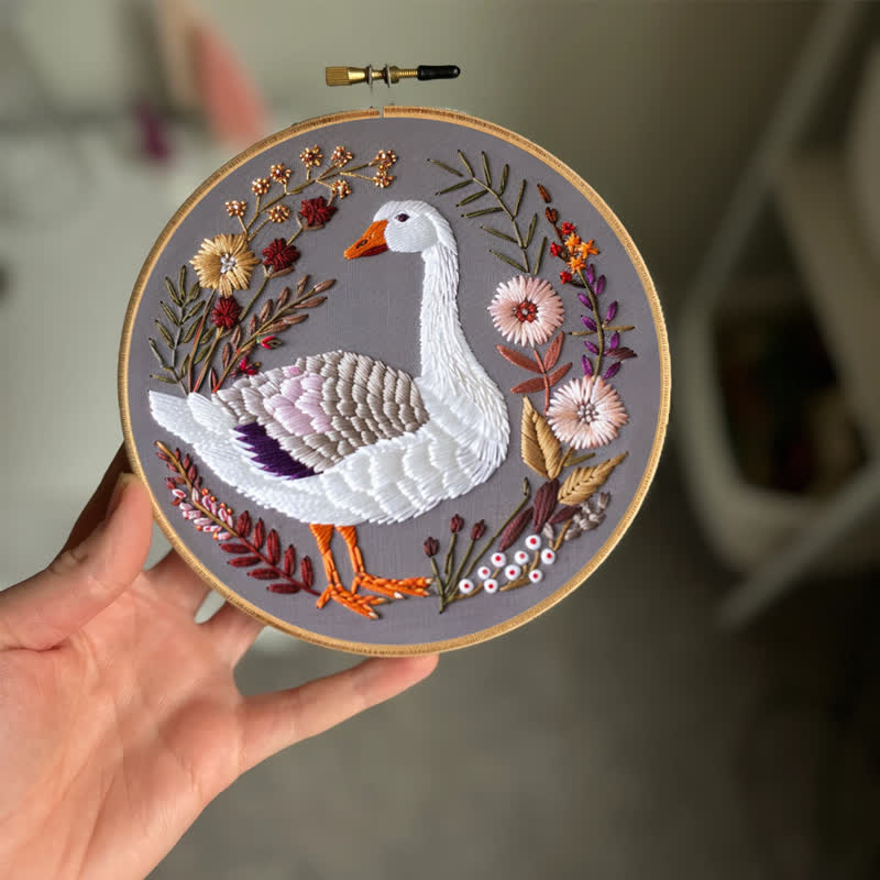Rubbyoo Embroidery Kit - Winter Goose - image 1