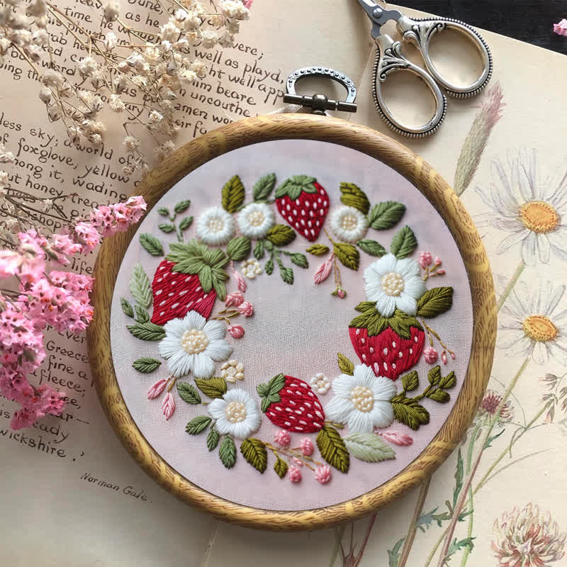 Rubbyoo Embroidery Kit - Wild Strawberry - image 7