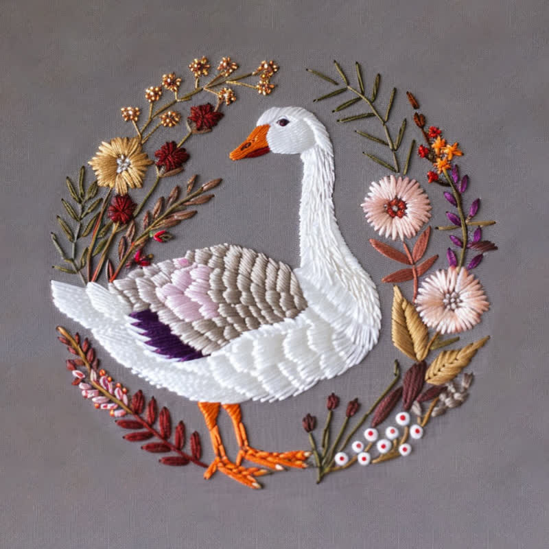 Rubbyoo Embroidery Kit - Winter Goose - image 5