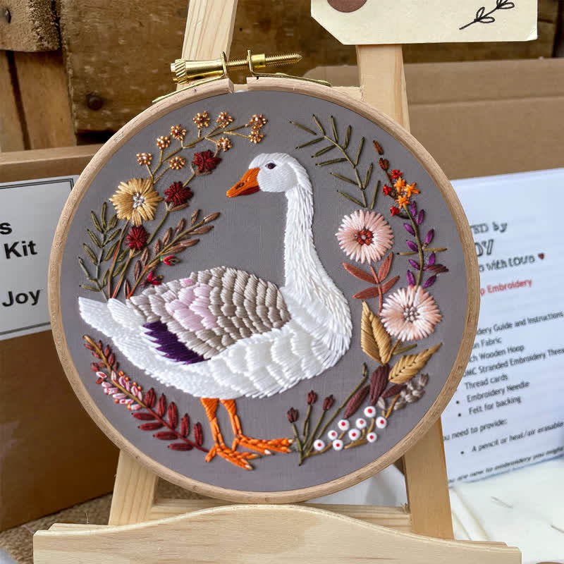 Rubbyoo Embroidery Kit - Winter Goose - image 8