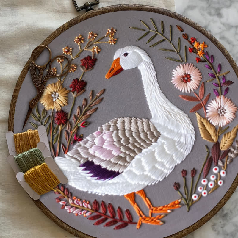 Rubbyoo Embroidery Kit - Winter Goose - image 7