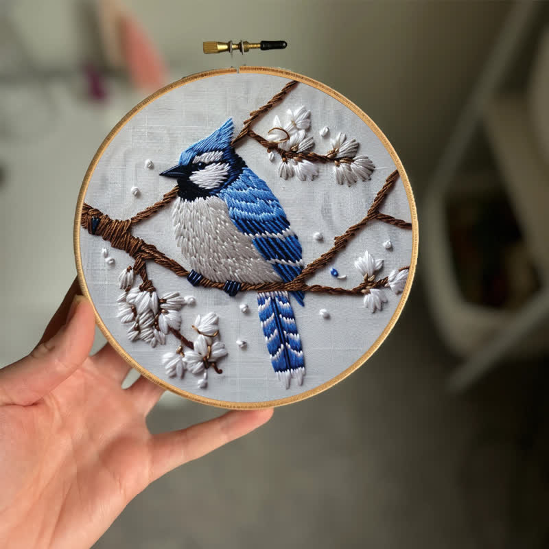 Rubbyoo Embroidery Kit - Blue Bird - image 1