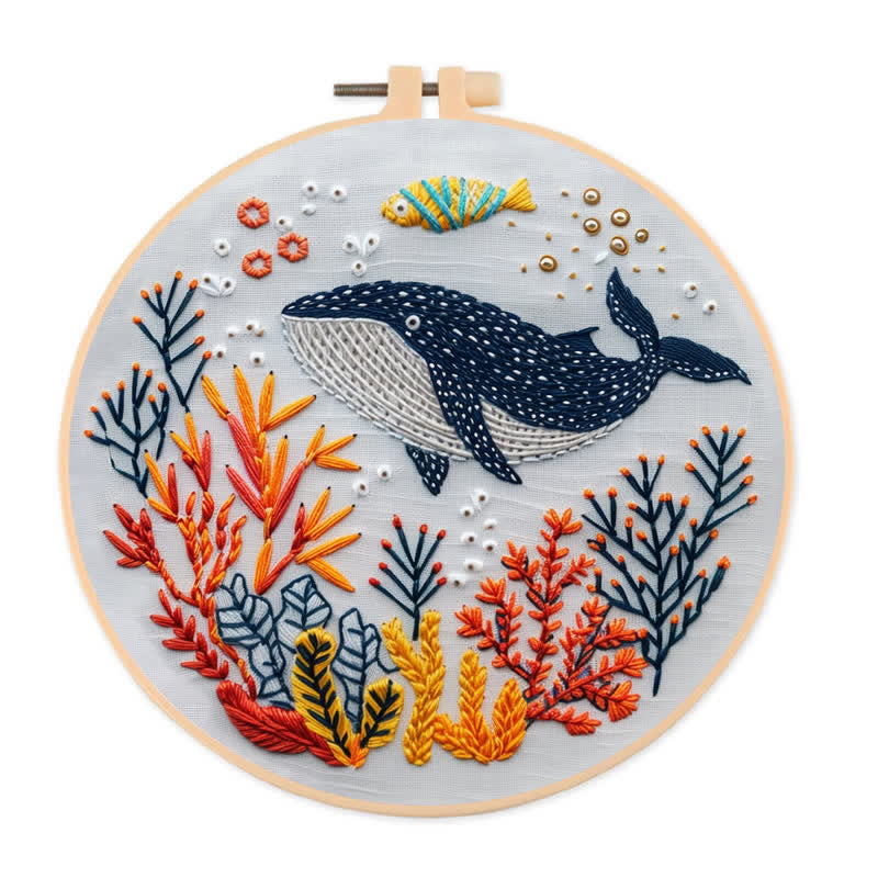 Rubbyoo Embroidery Kit - Whale - image 0