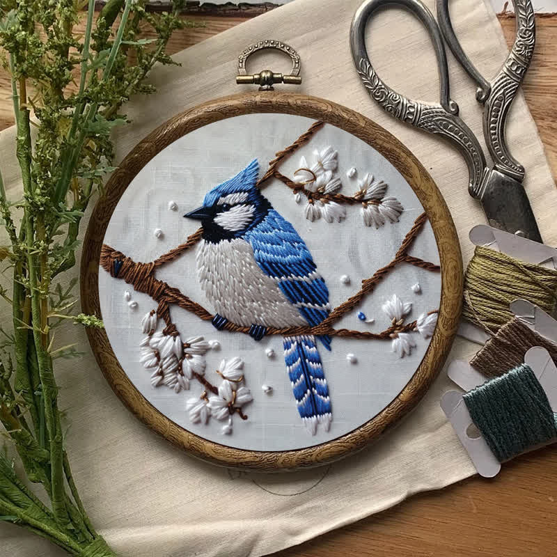 Rubbyoo Embroidery Kit - Blue Bird - image 8