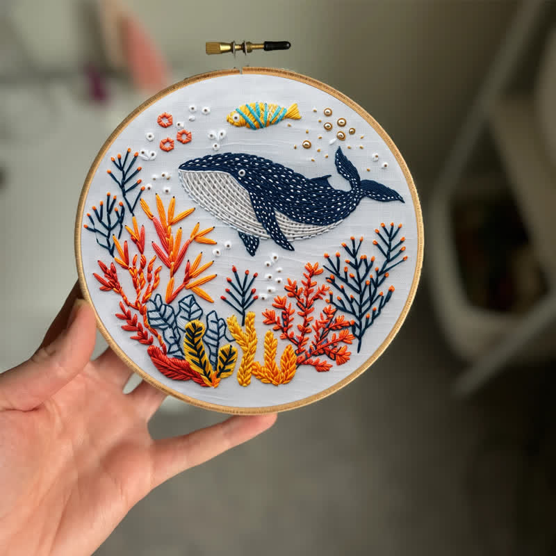 Rubbyoo Embroidery Kit - Whale - image 1