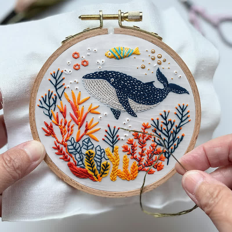Rubbyoo Embroidery Kit - Whale - image 3