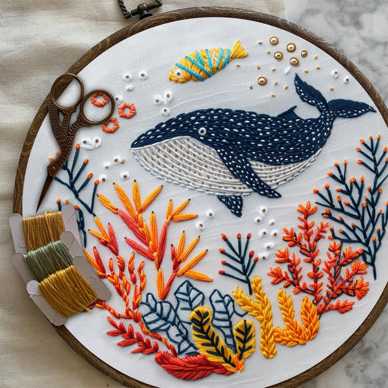 Rubbyoo Embroidery Kit - Whale - image 7