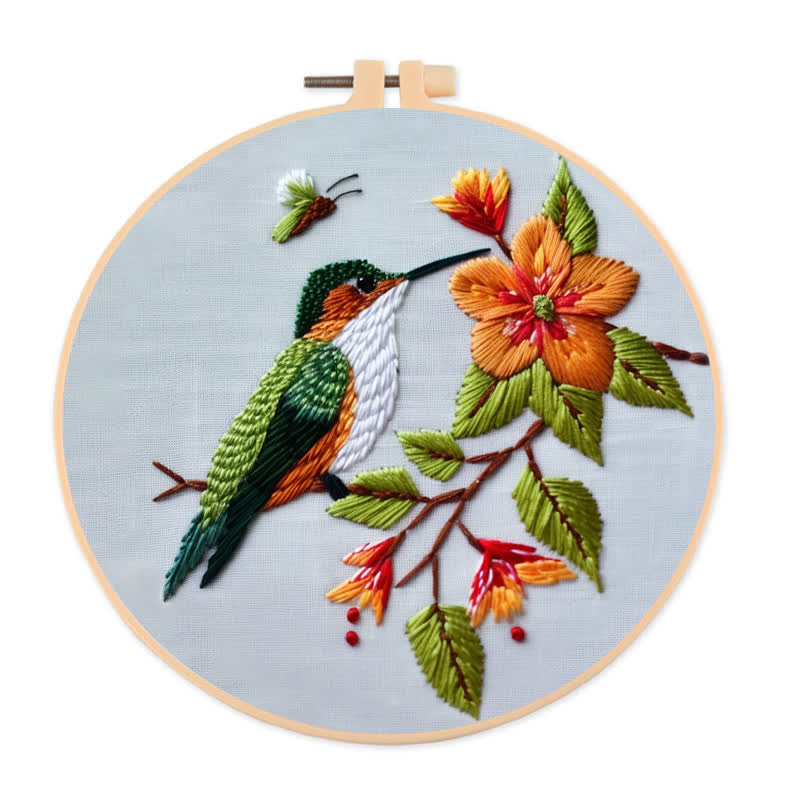 Rubbyoo Embroidery Kit - Beautiful Hummingbirds  - image 0
