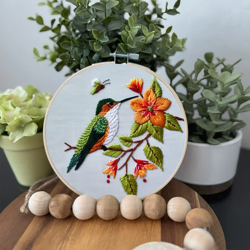 Rubbyoo Embroidery Kit - Beautiful Hummingbirds  - image 3
