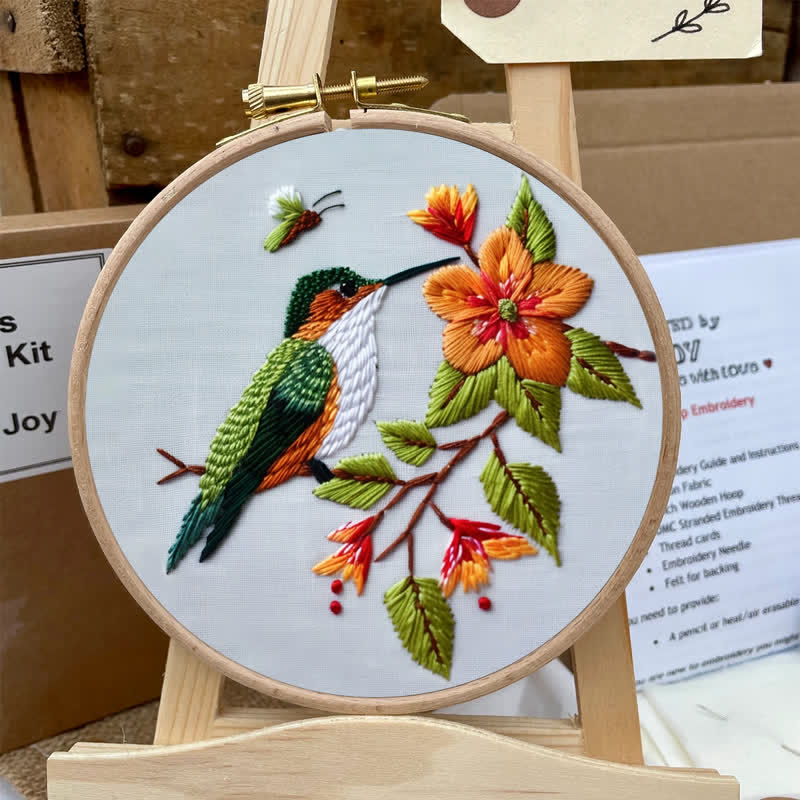 Rubbyoo Embroidery Kit - Beautiful Hummingbirds  - image 5