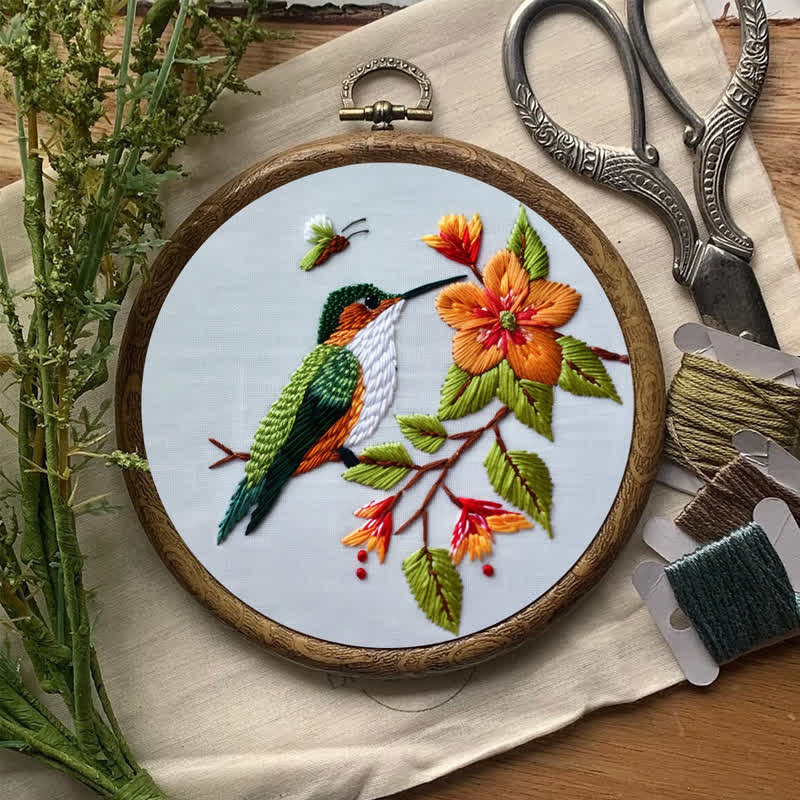 Rubbyoo Embroidery Kit - Beautiful Hummingbirds  - image 8