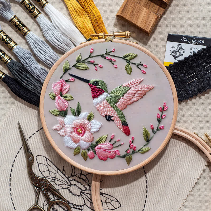 Rubbyoo Embroidery Kit - Spring Hummingbird - image 9