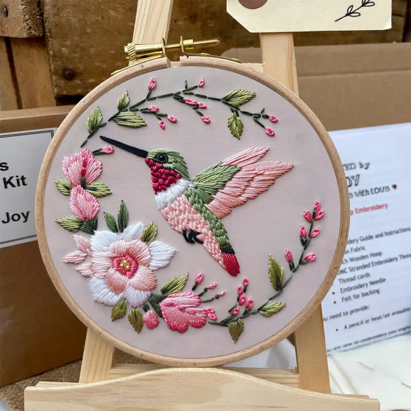 Rubbyoo Embroidery Kit - Spring Hummingbird - image 6